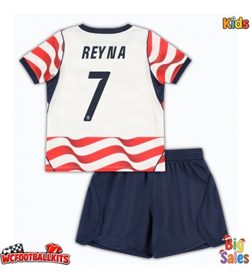 United States Giovanni Reyna #7 Replica Home Stadium Kit for Kids World Cup 2026 Short Sleeve (+ pants)